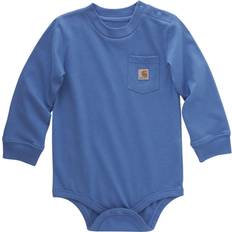 Carhartt Infant Boy's Pocket Long Sleeve Bodysuit Pink 12M