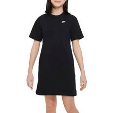 XS Kleider Nike Sportswear Older Kids' Girls' T-Shirt Dress Black