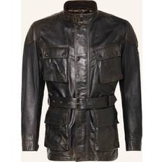Belstaff Black Legacy Trialmaster Panther Leather Jacket Antique Black IT