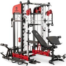 Marcy Exercise Racks Marcy Pro Deluxe Smith Cage Home Gym System, Chrome
