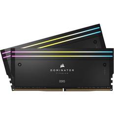Corsair 48 GB - DDR5 RAM minne Corsair Dominator Titanium RGB Black DDR5 7200MHz 2x24GB (CMP48GX5M2X7200C36)