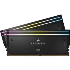 Corsair 48 GB - DDR5 RAM minne Corsair Dominator Titanium RGB Black DDR5 7000MHz 2x24GB (CMP48GX5M2B7000C36)