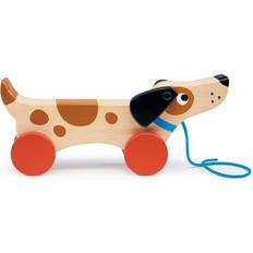 Holzspielzeug Bagger Mentari Puppy On Wheels MT7106