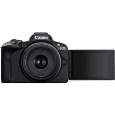 Speilreflekskameraer Canon EOS R50 + RF-S 18-45mm Travel Kit (Shoulder Bag & 64GB SD Card)