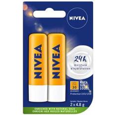 Lip Care Nivea Sun Caring Lip Balm Sticks with SPF 30, Duo Pack gImported