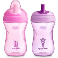 Chicco Baby care Chicco Sport Spout Trainer Sippy Cup 9oz. 9m 2pk in Pale Pink/Lavender