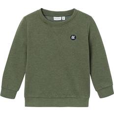 Collegegensere på salg Name It Kid's Regular Fit Sweatshirt - Rifle Green (13220379)