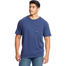 Ariat Equestrian T-shirts Ariat Rebar CottonStrong Short-Sleeve T-Shirt for Men Navy