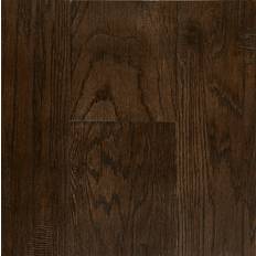 Flooring OptiWood Hudson Bay Oak 1/3 in. T x 7.5 in. W Waterproof Wire Brushed Engineered Flooring 17.5 sqft/case Dark