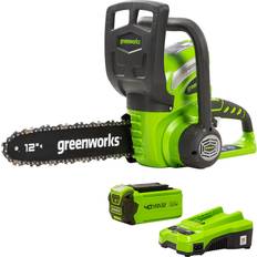 Greenworks 40v battery Greenworks 12 40 V Battery Powered Chainsaw