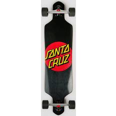 Santa Cruz Longboards Santa Cruz Classic Dot Drop Thru Cruiser Skateboard, 9"x36"