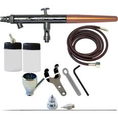 Dual-Action Gravity Feed Airbrush with TC-828 Twin Piston Air
