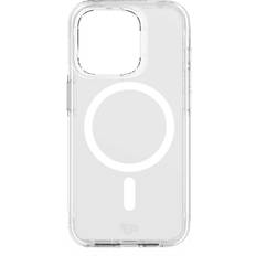 Tech21 Hüllen Tech21 Evo Clear Apple iPhone 15 Pro Backcover mit MagSafe Transparent