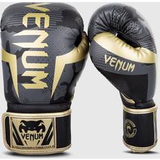 Venum boxing gloves Venum Elite Boxing Gloves Dark camo/Gold