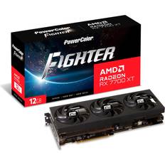 12 GB Grafikkort Powercolor Fighter AMD Radeon RX 7700 XT HDMI 3xDP 12GB