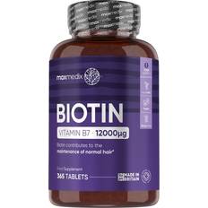 Maxmedix Biotin Vitamin B7 12000 mcg 365 Stk.