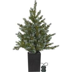 Grau Weihnachtsbäume Star Trading Med Led Greyland 95cm Julgran