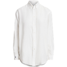 Polo Ralph Lauren Women Tops Polo Ralph Lauren Oversize Fit Linen Shirt - White