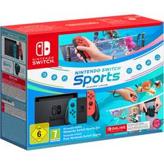 Spielkonsolen Nintendo Switch Neon Red/Neon Blue Sport Set
