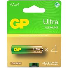 Alkalisk Batterier & Ladere GP Batteries Ultra Alkaline Size AA, LR6, 1.5V, 4-pack