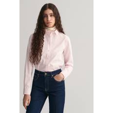 Gant Skjorter Gant Women Regular Fit Gingham Poplin Shirt Pink