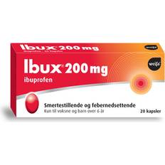 Ibuprofen Reseptfrie legemidler Ibux Kapsler 200