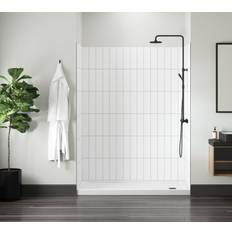 Tiles Miseno MSW786036 Readyset 78" X 60" X 36" Five Panel Alcove Shower Wall Kit Verticle Tile Showers Shower Walls