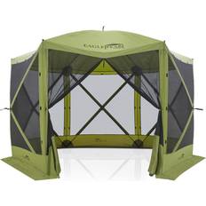 Tents EAGLE PEAK 12x12 ft Portable Quick Pop Up 6 Sided Instant Gazebo Hex Screenhouse Canopy, Hexagonal Outdoor Camping Tent, Green Green