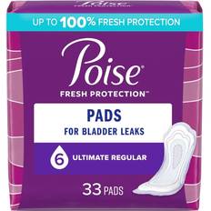 Menstrual Pads Poise Bladder Leaks Ultimate Regular 33-pack