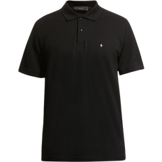 Jared Lang Men's Lightning Embroidery Polo Shirt - Black