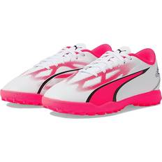 Puma Football Shoes Children's Shoes Puma Ultra Play TT Junior Turf Soccer Cleat White/Black/Fire Orchid-3.5 no color