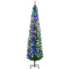 7ft christmas tree Homcom 7ft Tall Pencil Prelit Artificial Holiday Christmas Tree