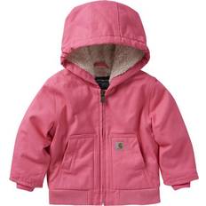 Carhartt Girl's Canvas Insulated Hood Active Jacket - Pink Lemonade (CP9566-P390