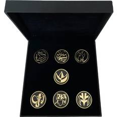 Toys Icon Heroes Power Rangers Power Coins 24K Gold Plated Pin Set
