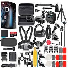 Gopro camera price GoPro HERO10 Waterproof Action Camera 64GB Card and 50 Piece Accessory Bundle