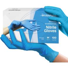 L Work Gloves FifthPulse Nitrile Exam Latex Free & Powder Free Gloves Blue Box of Gloves