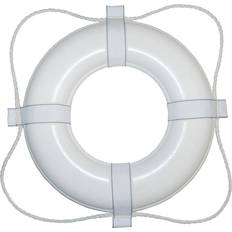 Rubber Boats TaylorMade foam ring buoy 20" white w/white grab line