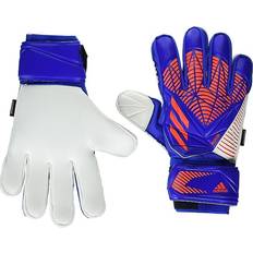 Goalkeeper Gloves adidas Match Fingersave Predator Sr - Hi-Res Blue/Turbo/White
