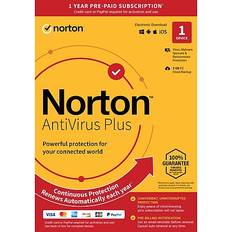 Norton Office Software Norton AntiVirus Plus for 1 Device, Windows/Mac, Product Key Card 21392074