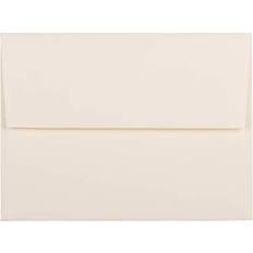 Jam Paper A2 Strathmore Invitation Envelopes 4 3/8 x 5 3/4 Natural White Wove 25/Pack