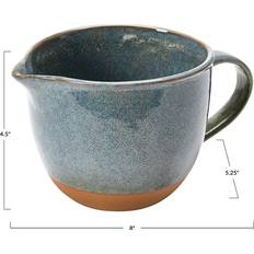 Bowls Creative Co-Op Quart Stoneware Batter Glaze Mixing Bowl