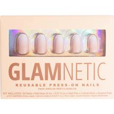 Nail Products Glamnetic Press On Nails Creamer UV Finish Neutral Ombre Nail