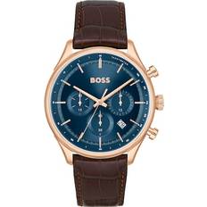 Hugo Boss Watches HUGO BOSS Hugo Gregor Chronograph Brown Leather with