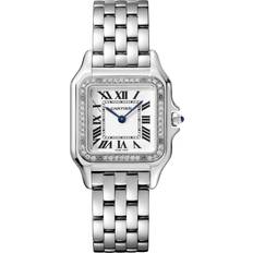 Cartier Wrist Watches Cartier Meduim Diamond Silver Ladies W4PN0008