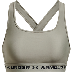Under Armour Crossback Mid Sports Bra for Ladies Grove Green/Black