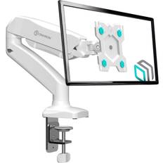 White 32 inch tv Onkron Single Desk Mount for 13-32 Flat/Curved Screens