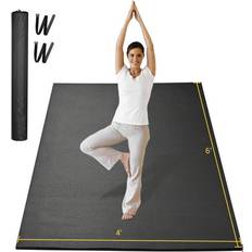 Yescom 6x4 Ft Extra Large Exercise Mat for Yoga Cardio Workout Home Gym Non Slip 6mm