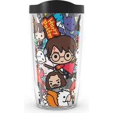 Spoontiques - Harry Potter Tumbler - Hogwarts Crest Foil Cup with Straw -  Black for sale online