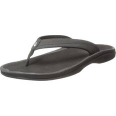 Flip-Flops OluKai Women's 'Ohana Sandals Black/Black
