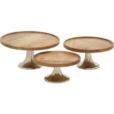 Cake Stands Harper & Willow Brown Mango Wood Cake Stand